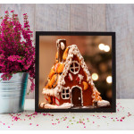 Gingerbread house - Christmas square poster