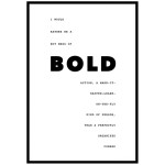 To be bold - Trendy text poster