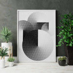 Circles & shapes - Graphic arts poster