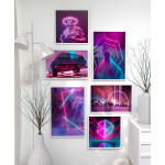 Neon tunnel - Simple poster