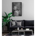 Stridsflygplan flyguppvisning - Poster i gråskala