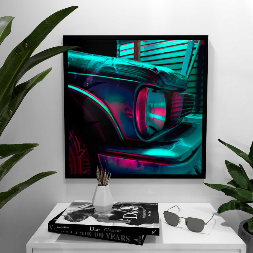 Vintage Classic Car - Cyberpunk poster