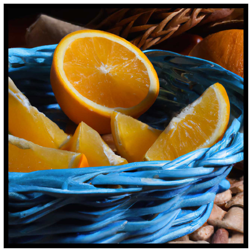 Kitchen poster - Sliced oranges