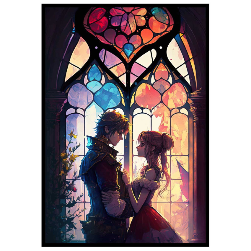 Anime royalty - Simple & colorful kids poster