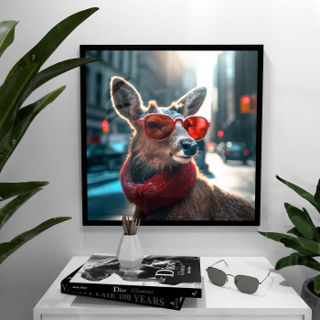 Deer New York - Kvadratisk poster