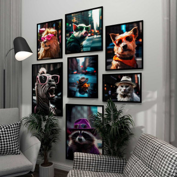 White Jazz Cat - Unik & trendig poster