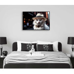 White Jazz Cat - Unik & trendig poster