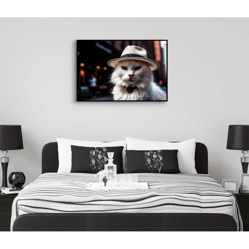 White Jazz Cat - Unik & trendig poster