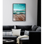 Beach and foaming waves - Exotic poster