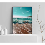 Beach and foaming waves - Exotic poster
