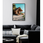 Summer beach house - Upplyftande ljus poster