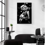 Rockabilly Girl - Black and white music fashion poster