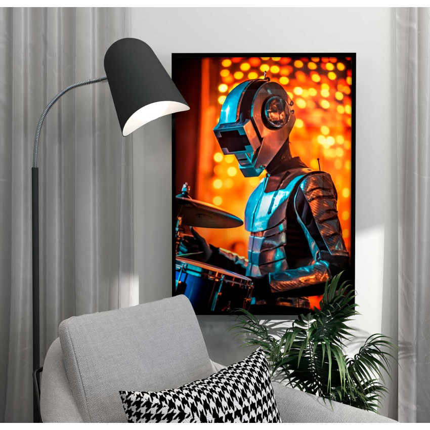 Drummer of the Future - Neon poster