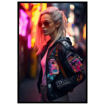 The Future Woman - Cyber punk poster