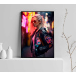 The Future Woman - Cyber punk poster