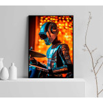 Drummer of the Future - Neon poster