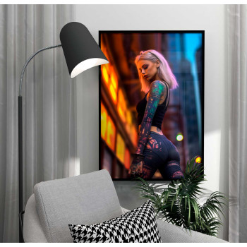 The Future Catwalk Girl - Cyber punk poster