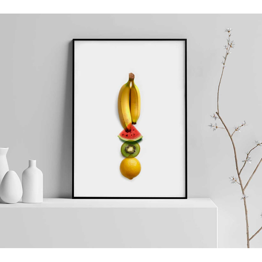 Banan, melon, kiwi, citron - Trendig & enkel kökposter