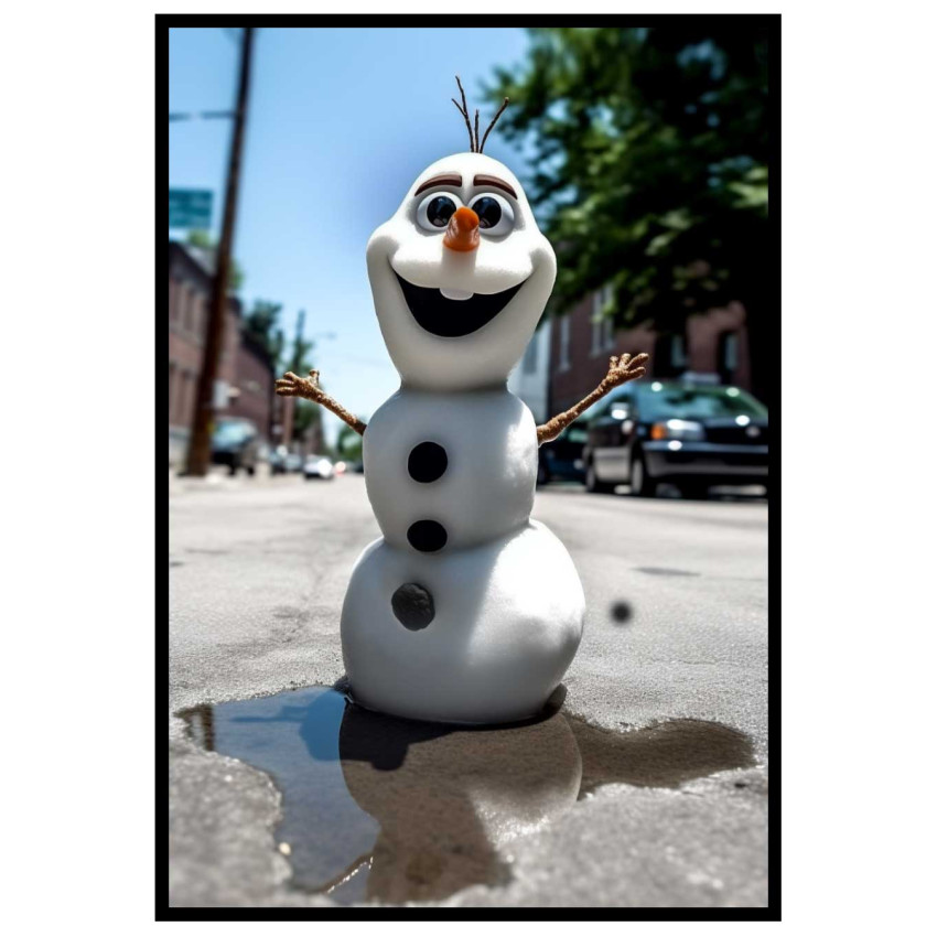 Mr Frost is melting - Rolig & glad poster