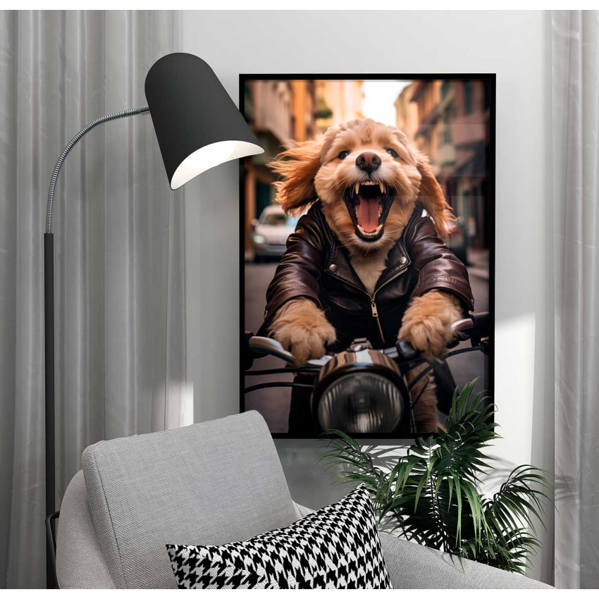 Dog going shopping - Trendig poster