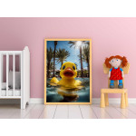 Yellow Rubber Duck - Exotisk och färgstark poster