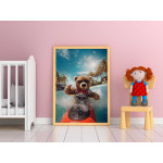 Jet Ski Teddybear - Exotic & colorful poster