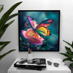 Butterfly of Colors - Kvadratisk & färgstark poster