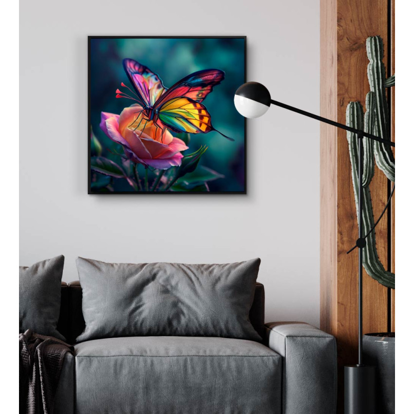 Butterfly of Colors - Kvadratisk & färgstark poster