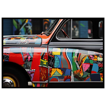 Abstract Classic Car - F&auml;rgstark Poster
