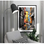 Smågata i Mexiko - Färgglad poster