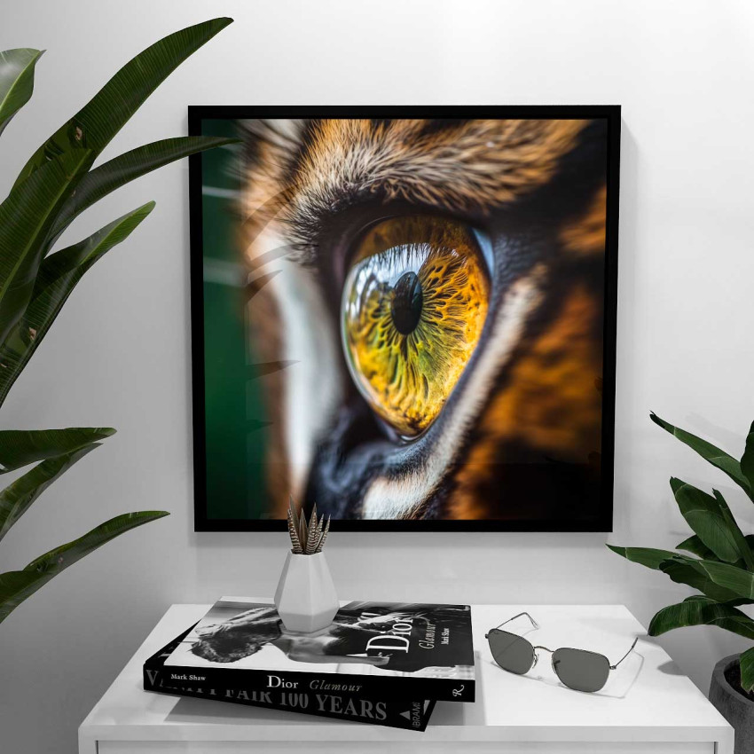 Tiger i närbild - Kvadratisk djurbild