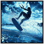 Wakeboard in Action - Kvadratisk sport poster