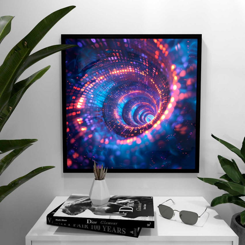 Digitalism in a Square - Kvadratisk konst poster