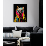 Colorful Chihuahua - Färgstark djurposter