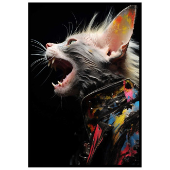 Colorful Kitten - Färgstark poster