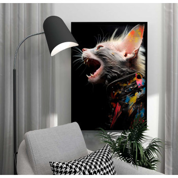 Colorful Kitten - Färgstark poster