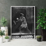Tennis Player in the 1960's - Vintage poster
