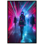 Neon Fashion Show - Cyberpunk poster