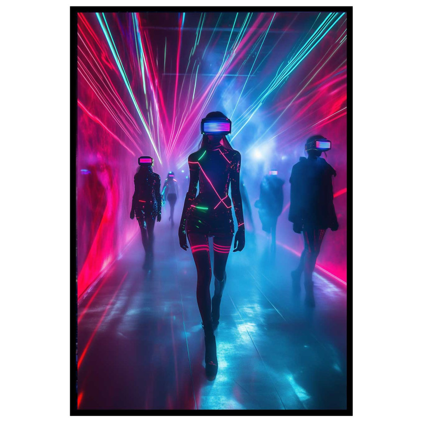 Neon Fashion Show - Cyberpunk poster