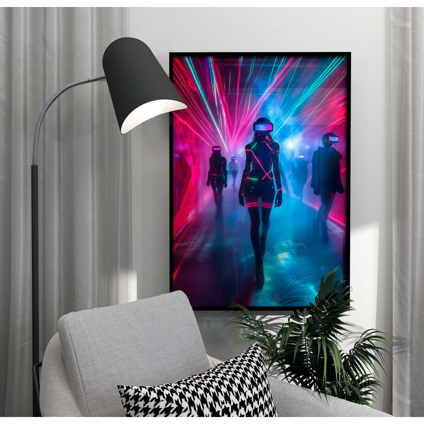 Neon Fashion Show - Cyberpunk poster