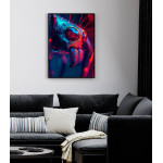 Neon Macro Sprider - Cyberpunk affisch