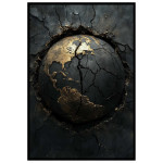 Abstrakt Jordglob - Elegant poster