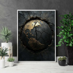 Abstrakt Jordglob - Elegant poster