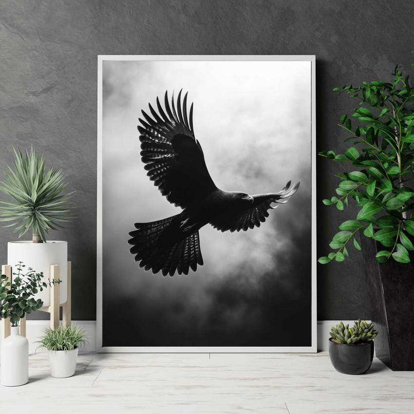 Eagle in the sky - Abstract animal poster