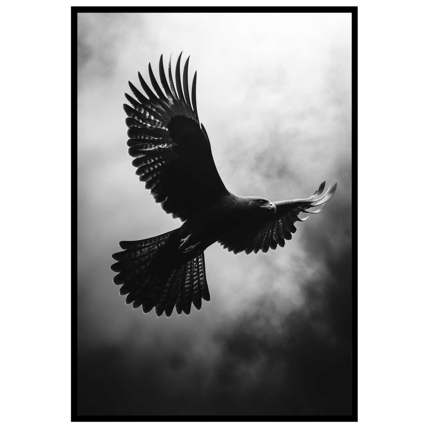 Eagle in the sky - Abstract animal poster