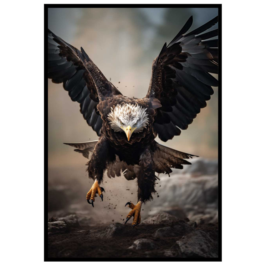 Havsörn in Action - Djurposter