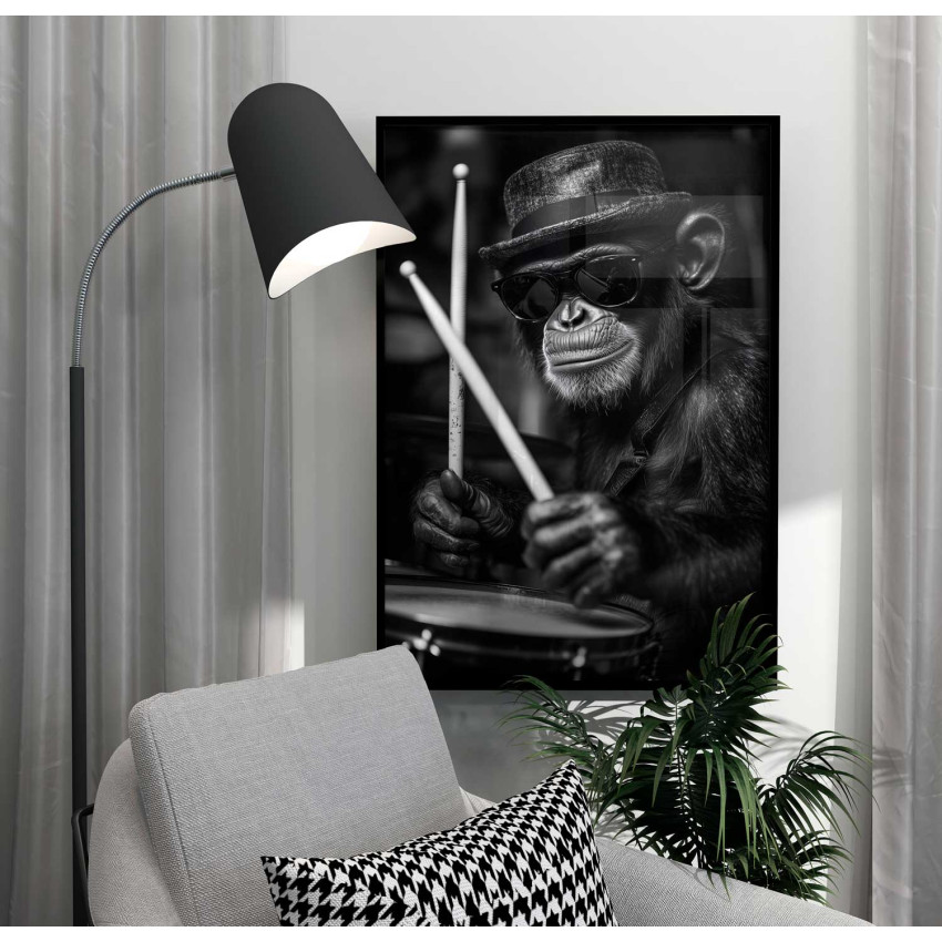 Monkey on the Drums - Trendig poster