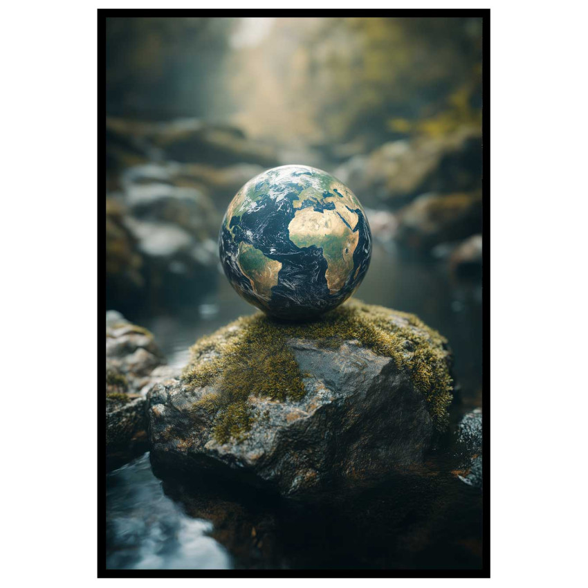 Earth in Nature - Enkel och fantasifull poster