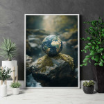 Earth in Nature - Enkel och fantasifull poster