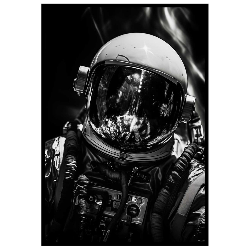 Astronaut in Space - Abstract poster